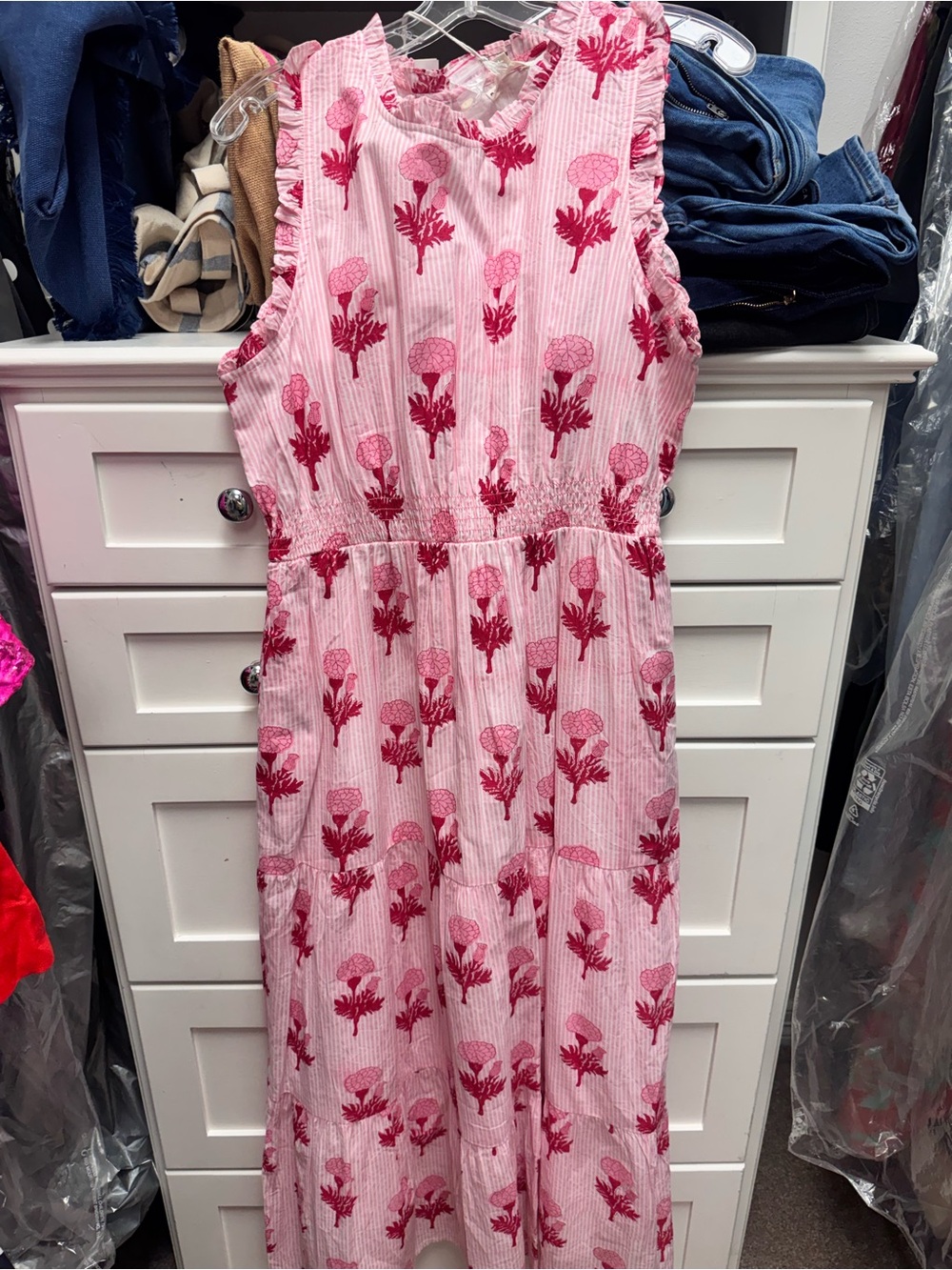 Roller Rabbit Women's Pink Floral Maxi Dress